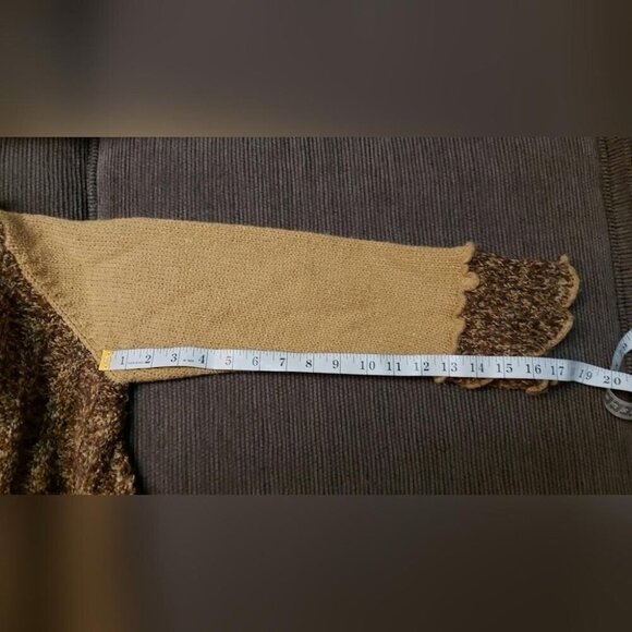 Fairygrunge Asymmetric Sweater Size Medium Mixed Knit Whimsigoth Y2K - Picture 9 of 14